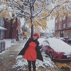 Forever 21 Orange Bow Dress